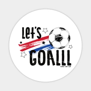 Let's GOAL, Soccer Graphic © GraphicLoveShop Magnet